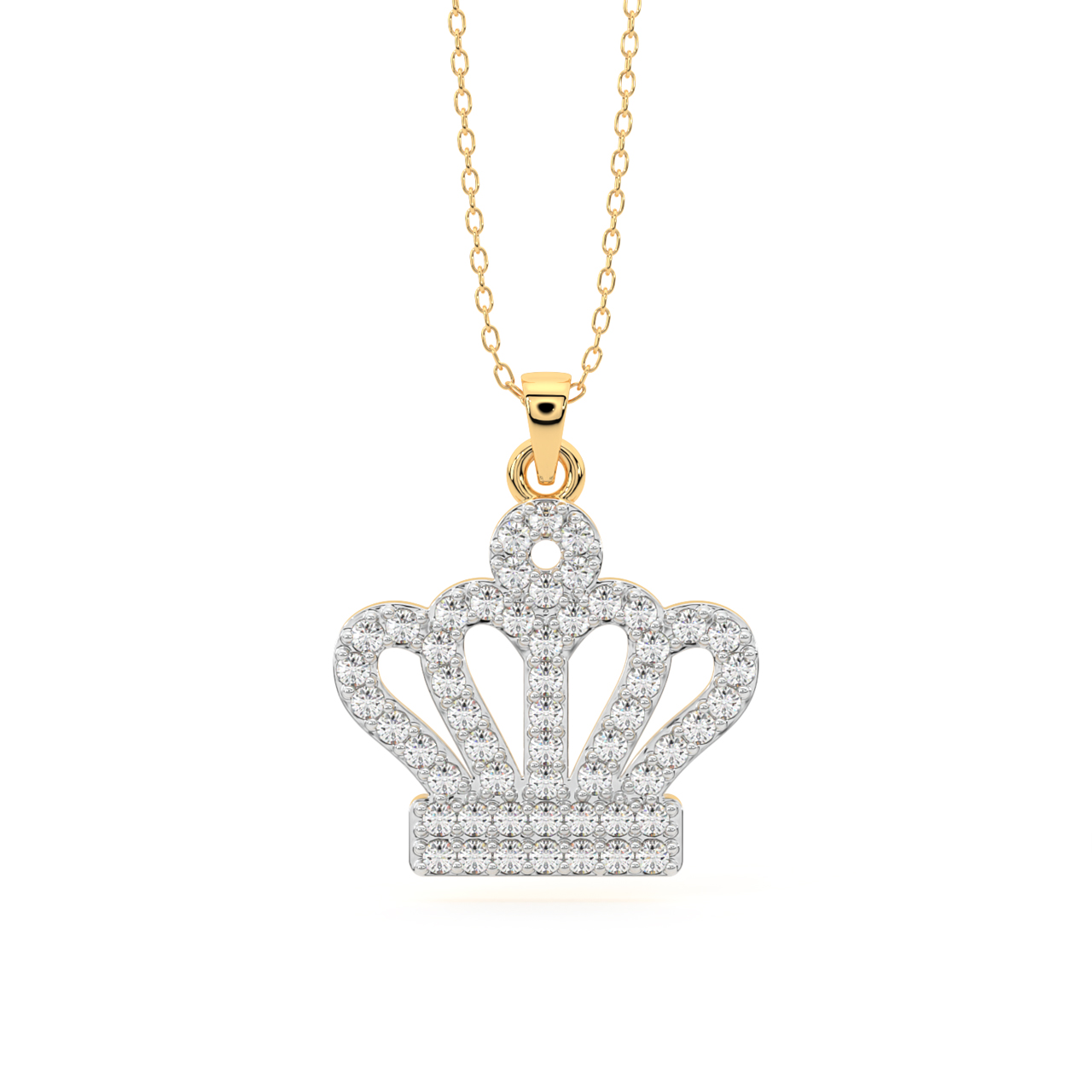 Queen's Crown Diamond Pendant